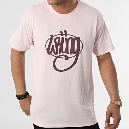 Wrung - Camiseta esencial rosa claro
