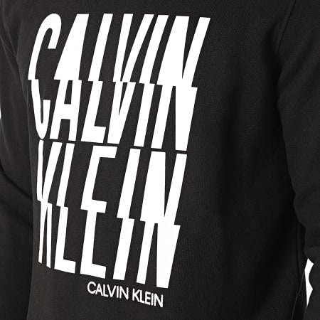 Calvin Klein - Sweat Crewneck Thunder Sweat Logo 8451 Noir