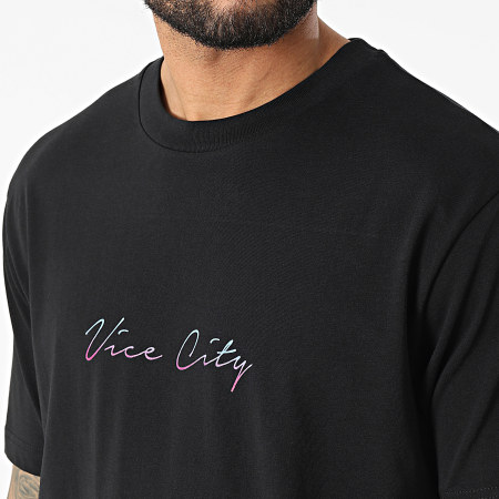 Luxury Lovers - Vice City Los Ángeles camiseta grande de gran tamaño negra