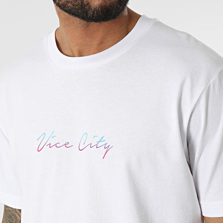 Luxury Lovers - Tee Shirt Oversize Large Vice City Dubai Bianco