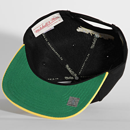 Mitchell and Ness - Casquette Snapback NBA Low Big Face Los Angeles Lakers Noir Jaune