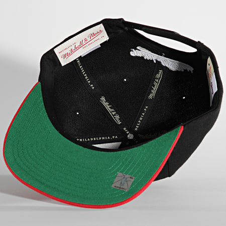 Mitchell And Ness - Casquette Snapback NBA Low Big Face Chicago Bulls Noir Rouge