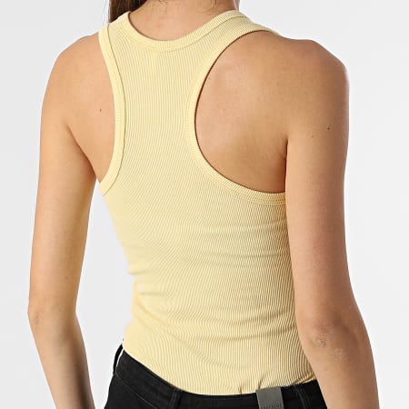 Only - Camiseta sin mangas amarilla Bianca para mujer