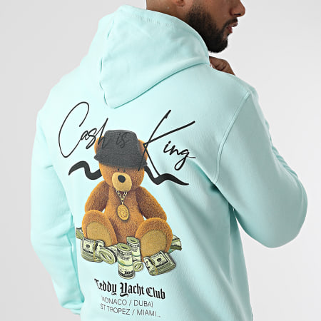 Teddy Yacht Club - Sweat Capuche Cash Is King Menthe