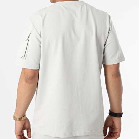 Zayne Paris  - Conjunto Camiseta Short Jogging TX-765 Gris Claro