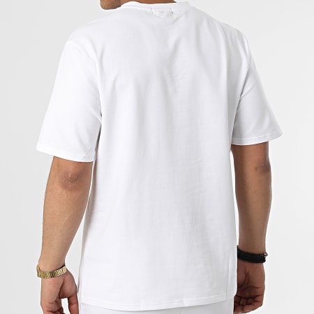 Zayne Paris  - TX-761 Set da jogging corto con maglietta bianca