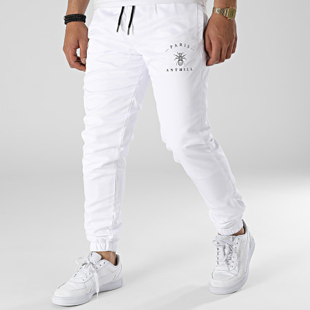Anthill - Pantaloni da jogging Diamond Logo Bianco Nero
