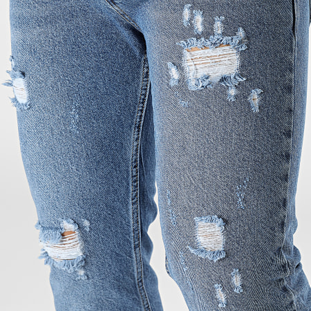 Black Industry - 1207 Jeans slim in denim blu