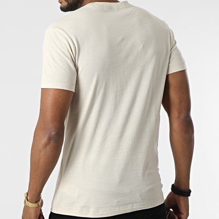 Calvin Klein Jeans - Tee Shirt Poche Monogram Logo 9876 Beige Clair