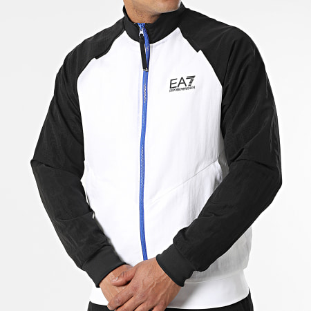 EA7 Emporio Armani - 3LPV01-PN1TZ Set giacca e pantaloni da jogging con zip bianco nero
