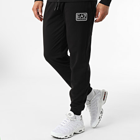 EA7 Emporio Armani - Conjunto de chaqueta con cremallera y pantalones de jogging 3LPV51-PJCSZ Negro