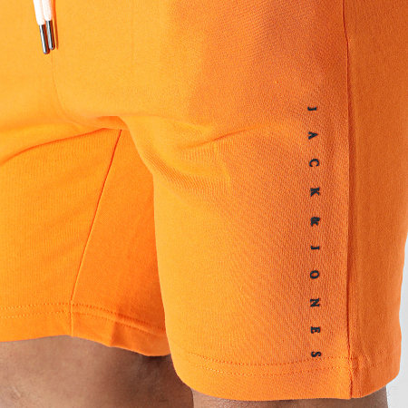 Jack And Jones - Pantaloncini da jogging arancioni Slim Font