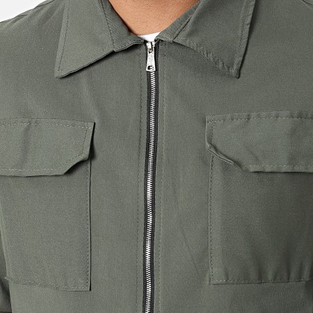 Uniplay - Set pantaloni da jogging e giacca con zip UY836 Verde cachi
