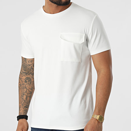 Uniplay - Tee Shirt Poche Oversize Large UY833 Blanc