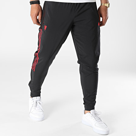 Adidas Sportswear - Pantalon Jogging A Bandes Manchester United HG6041 Noir
