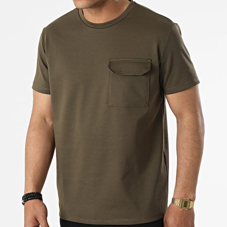 Uniplay - T-shirt oversize con tasca grande UY833 Verde Khaki