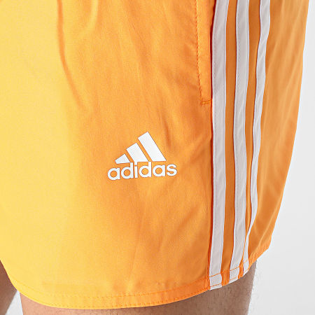 Adidas Sportswear - Short De Bain A Bandes HA0401 Orange