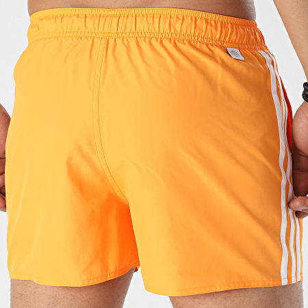 Adidas Sportswear - Short De Bain A Bandes HA0401 Orange