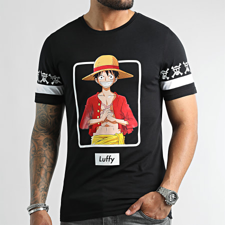 One Piece - Maglietta Mugiwara No Luffy Nero