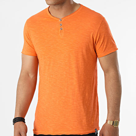 Classic Series - Camiseta cuello en V Mattew A Heather Orange