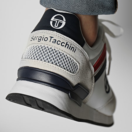 Sergio Tacchini - Nuove scarpe da ginnastica Wider MX STM213005 White Deep