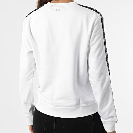 Calvin Klein - Felpa girocollo con strisce GWS2W316 Bianco