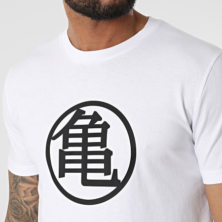 Dragon Ball Z - Tee Shirt Kame Kanji Blanc Noir