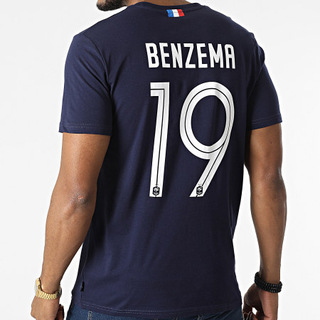 FFF - Camiseta Benzema N19 HCF491 Azul Marino