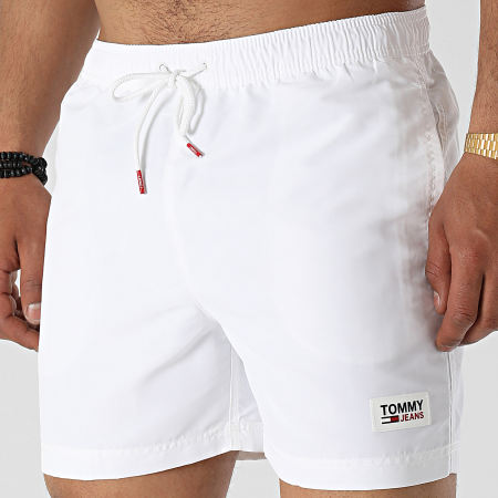Tommy Jeans - Short De Bain Medium Drawstring 2478 Blanc