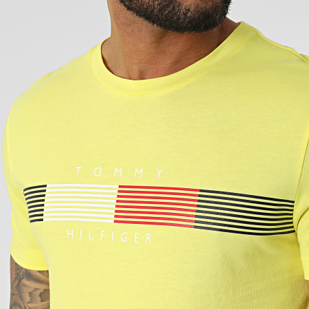 Tommy Hilfiger - Maglietta Petto Corp Stripe Graphic 5612 Giallo