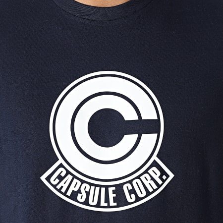 Dragon Ball Z - Tee Shirt Capsule Corp Bleu Marine Blanc