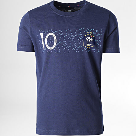 FFF - Tee Shirt Enfant Mbappé Bleu Marine
