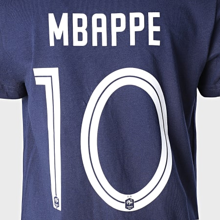 FFF - Camiseta Mbappé Niño Azul Marino