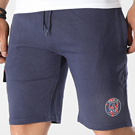 PSG - Pantalones cortos de jogging Paris Saint-Germain P14353 azul marino