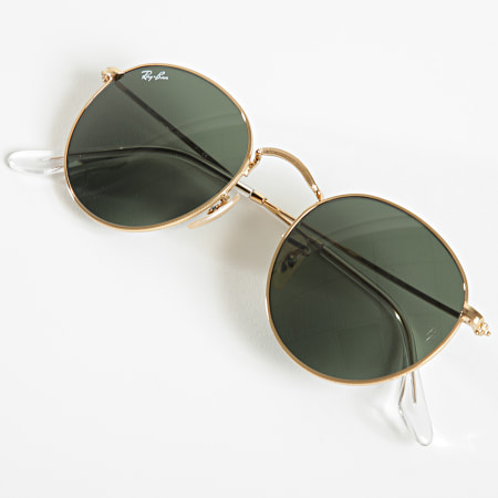 Ray-Ban - Gafas de Sol Redondas de Metal RB3447 Oro Verde