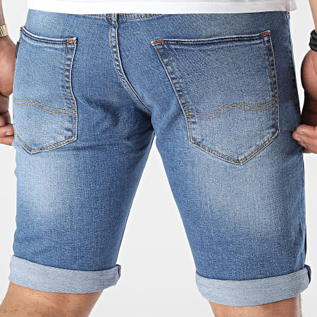 Tiffosi - Pantalones cortos vaqueros ajustados 10044770 Denim azul