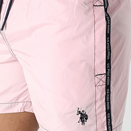 US Polo ASSN - Pantaloncini da bagno a fascia rosa Bram