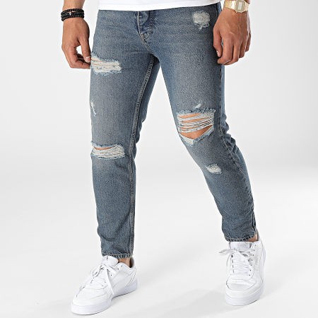 Black Industry - 1208 Jeans slim in denim blu