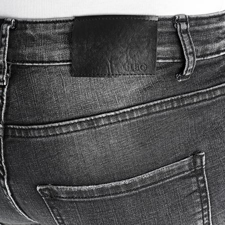 LBO - Jeans skinny con strappi 0046 Denim Nero