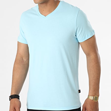 Armita - TV-350 Azul cielo Camiseta de cuello en V
