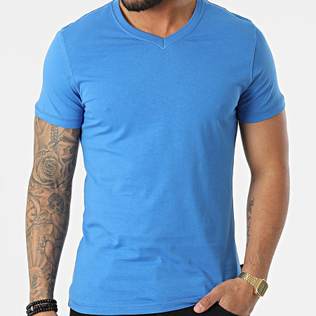 Armita - T-shirt con scollo a V TV-350 Blu