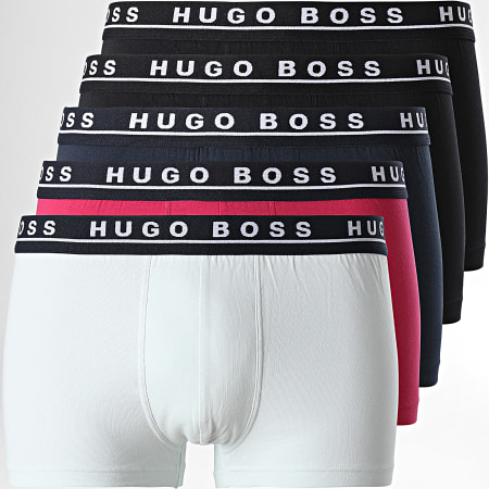 BOSS By Hugo Boss - Lot De 5 Boxers 50470072 Noir Bleu Rose