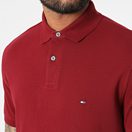 Tommy Hilfiger - Polo Manches Courtes Regular Polo 1985 7770 Bordeaux