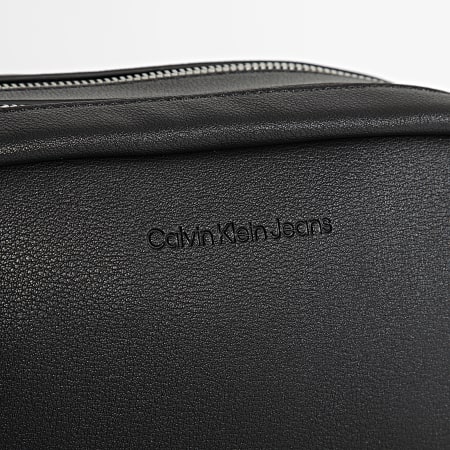 Calvin Klein - Bolso de mano para mujer con cremallera doble 9295 Negro