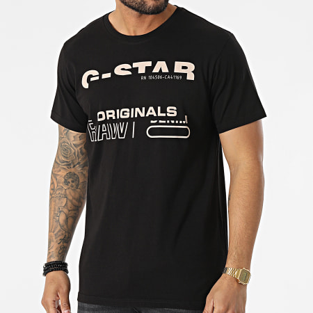 G-Star - Camiseta D21664-C506 Negro