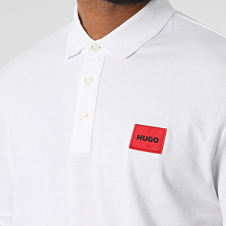 HUGO - Polo de manga corta 50466202 Blanco