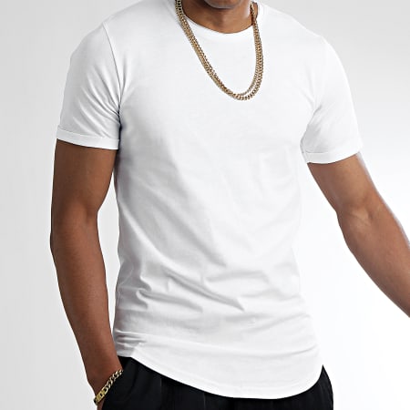 LBO - Tee Shirt Oversize Avec Revers 2483 Blanc