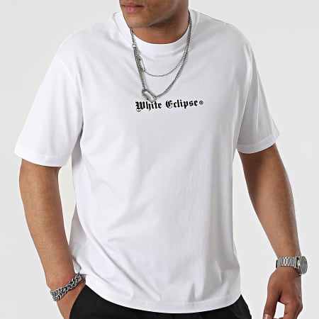 Luxury Lovers - Camiseta Oversize Large Paradise Roses Blanco
