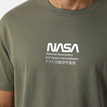 NASA - Tee Shirt Oversize Large Small Admin Vert Kaki