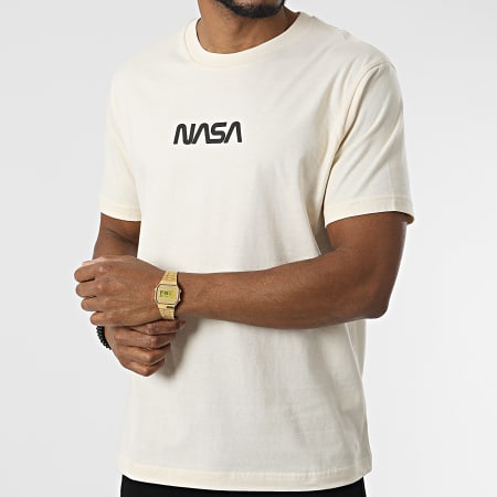 NASA - Camiseta oversize grande japonesa beige